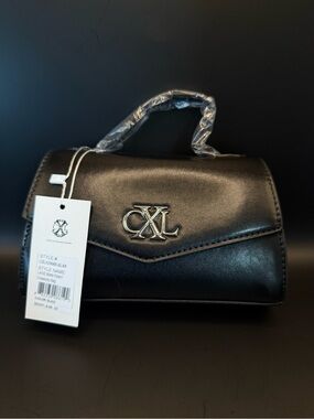Black Mini Top-Handle Crossbody Bag